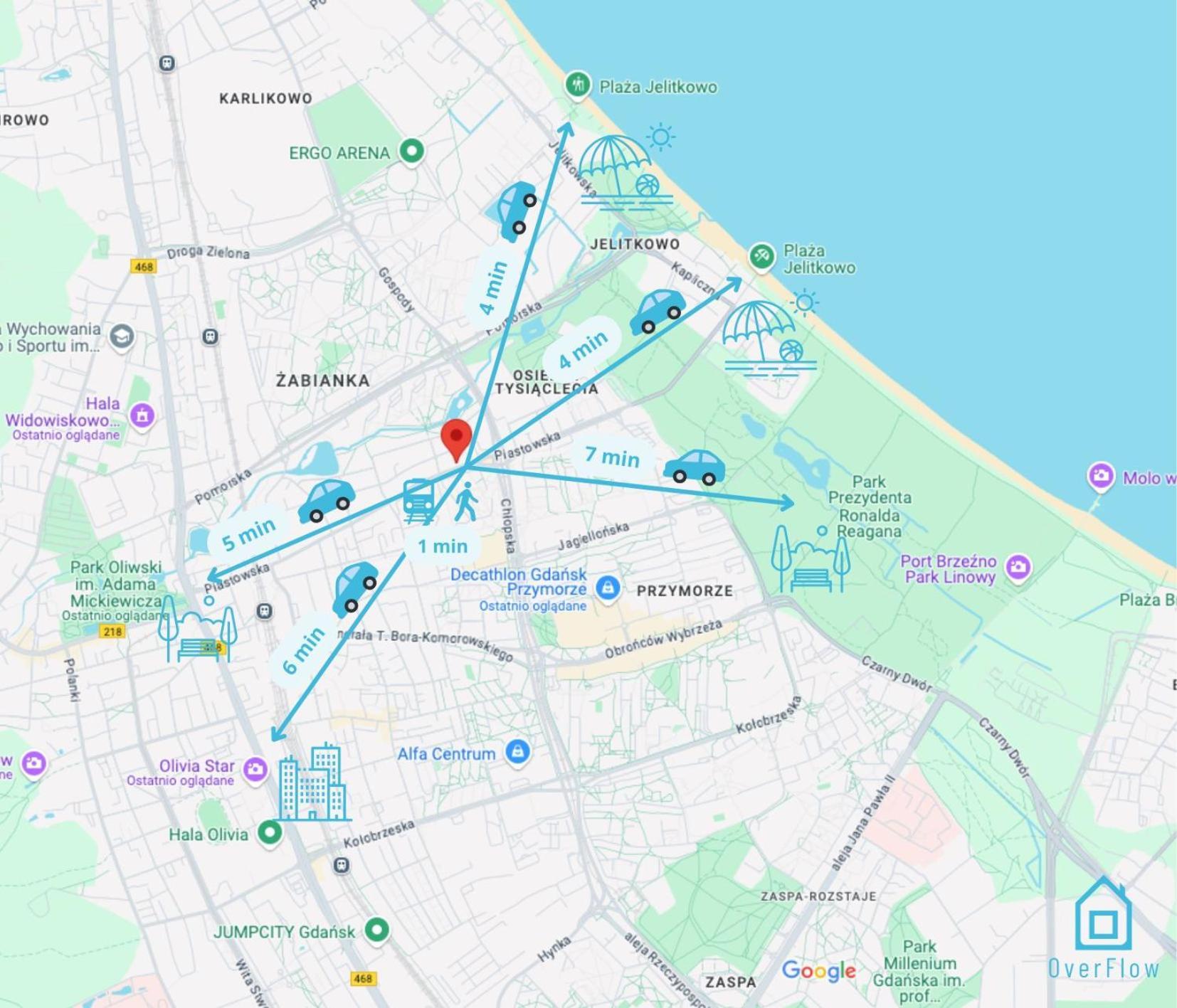 Zigzag Room - Charming Place, 15 Minutes To Gdansk Old Town & 5 Minutes To Seaside المظهر الخارجي الصورة